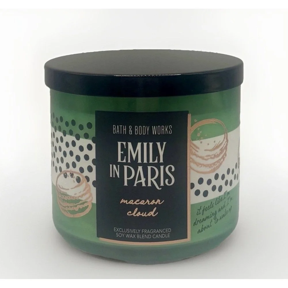 NEW Bath & Body Works Candle Emily In Paris Macaron Cloud Netflix Limited Editio